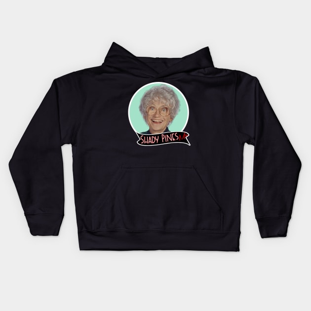 Golden Girls - Shady Pines Kids Hoodie by Indecent Designs